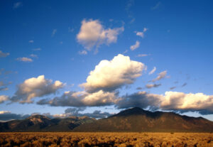 beautiful New Mexico landscape at sunset; online counseling; Santa Fe Therapist 87505